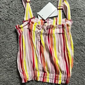 Roxy Stripe Top with tags